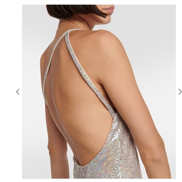 Elegant Silver Backless Dress - Picture 10 of 12